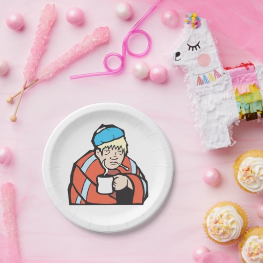 Sick Man Pappteller (Party)