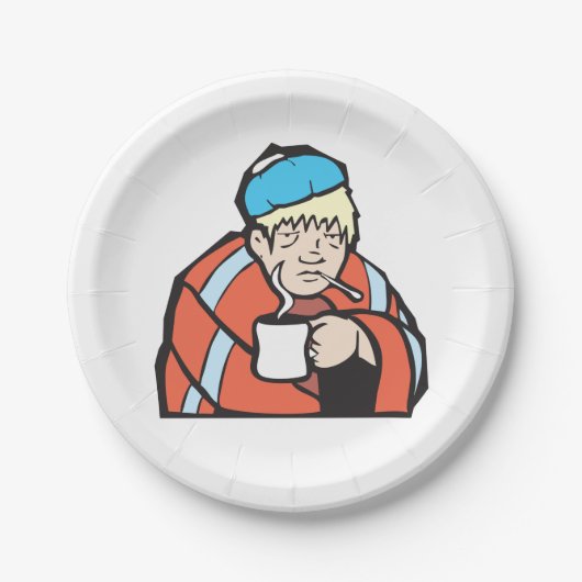 Sick Man Pappteller (Vorderseite)