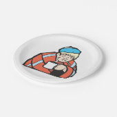 Sick Man Pappteller (Schrägansicht)