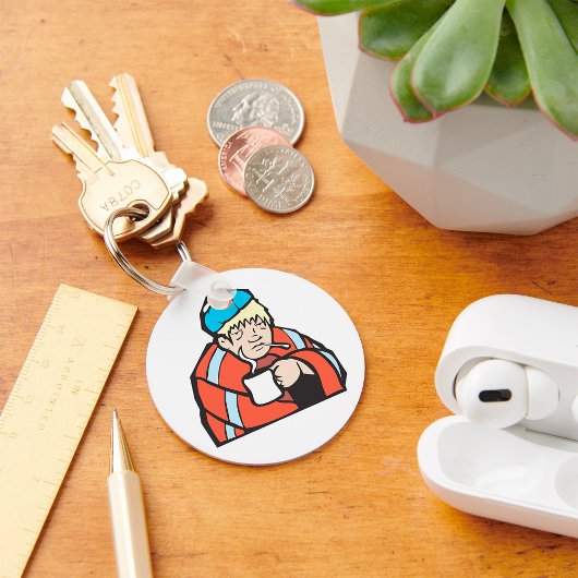 Sick Man Schlüsselanhänger