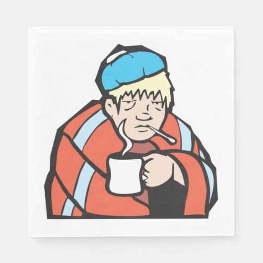 Sick Man Serviette (Vorderseite)