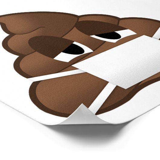 Sick Mask Kack Emoji Poster (Ecke)