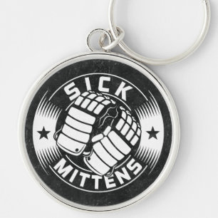Sick Mittens Ice Hockey Slang Keyring Schlüsselanhänger