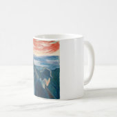Sick Mood at Sunset, Despair (von Edvard Munch) Kaffeetasse (VorderseiteRechts)