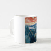 Sick Mood at Sunset, Despair (von Edvard Munch) Kaffeetasse (Vorderseite Links)