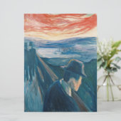 Sick Mood at Sunset, Despair (von Edvard Munch) Karte (Stehend Vorderseite)