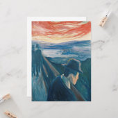 Sick Mood at Sunset, Despair (von Edvard Munch) Karte (Vorderseite/Rückseite Beispiel)