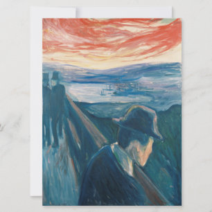 Sick Mood at Sunset, Despair (von Edvard Munch) Karte