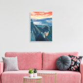 Sick Mood at Sunset, Despair (von Edvard Munch) Leinwanddruck (Insitu (Wohnzimmer))