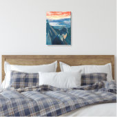 Sick Mood at Sunset, Despair (von Edvard Munch) Leinwanddruck (Insitu (Schlafzimmer))