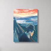 Sick Mood at Sunset, Despair (von Edvard Munch) Leinwanddruck (Vorderseite)