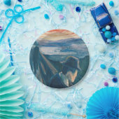 Sick Mood at Sunset, Despair (von Edvard Munch) Pappteller (Party)