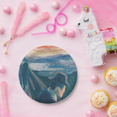 Sick Mood at Sunset, Despair (von Edvard Munch) Pappteller (Party)