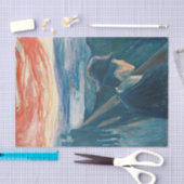 Sick Mood at Sunset, Despair (von Edvard Munch) Seidenpapier (Handwerk)