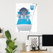 Sick Moskito in Hospital Poster (Heimbüro)