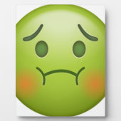 Sick Note Emoji Face Fotoplatte (Vorderseite)