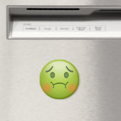 Sick Note Emoji Face Magnet (In Situ (Geschirrspüler))
