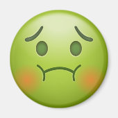 Sick Note Emoji Face Magnet (Vorne)