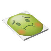 Sick Note Emoji Face Notizblock (angewinkelt)