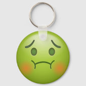 Sick Note Emoji Face Schlüsselanhänger (Vorderseite)