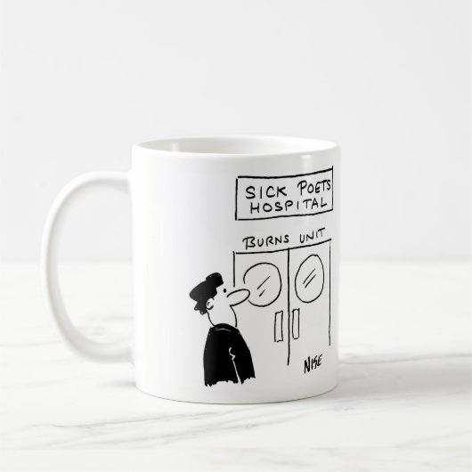 Sick Poets Hospital Kaffeetasse (Links)