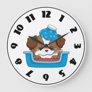 Sick Puppy Clock Große Wanduhr