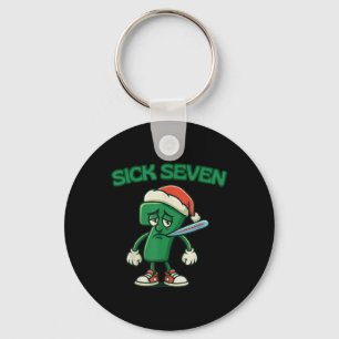 Sick Seven 67 Cartoon-Charakter-Weihnachtsspaß für Schlüsselanhänger