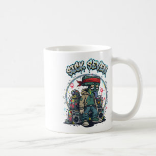 Sick Seven 67 Graffiti-Meme Six Seven Lustige Stra Kaffeetasse
