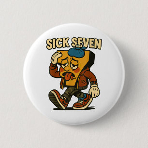 Sick Seven 67 Halloween-Kostüm lustig Six Seven Ic Button