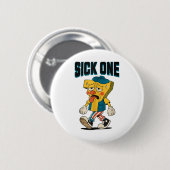 Sick Seven 67 Halloween-Kostüm lustiger Wortwitz M Button (Vorne & Hinten)
