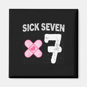 Sick Seven 67 Halloween-Kostüm Lustiges Wortspiel- Magnet