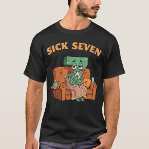 Sick Seven 67 Halloween-Kostüm Lustiges Wortspiel- T-Shirt