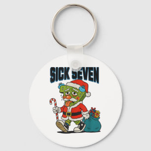 Sick Seven 67 Kostüm Lustiges Weihnachten Santa Mä Schlüsselanhänger