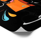 Sick Seven 67 Meme Brainrot Halloween-Outfit-Idee Poster (Ecke)