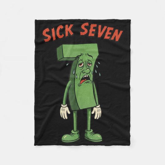 Sick Seven 67 Meme Halloween Costume Fun Retro Hum Fleecedecke (Vorderseite)