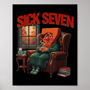 Sick Seven 67 Meme Halloween Kostüm Lustig Cozy Au Poster