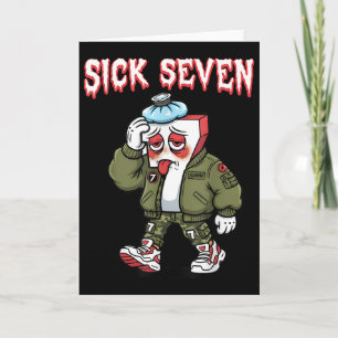 Sick Seven 67 Meme Lustig Gen Alpha Slang Brainrot Karte