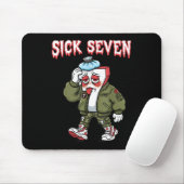 Sick Seven 67 Meme Lustig Gen Alpha Slang Brainrot Mousepad (Mit Mouse)