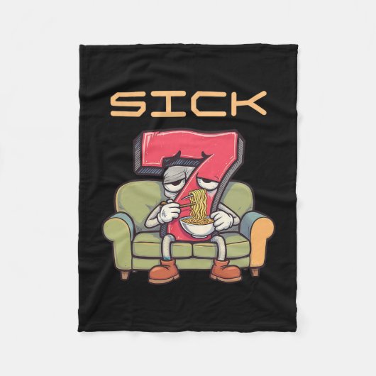 Sick Seven 67 Meme Sechs Sieben 1  Fleecedecke (Vorderseite)