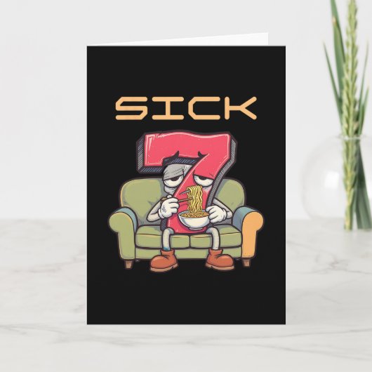 Sick Seven 67 Meme Six Seven 1 Karte (Vorderseite)