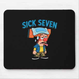 Sick Seven Lustiger Meme 67 Six Seven Halloween-Ko Mousepad
