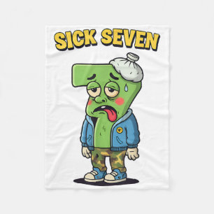 Sick Seven Lustiges Meme Trending 6 7 Halloween-Ko Fleecedecke