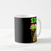 Sick Seven Meme 67 Number Santa Hat Christmas Men  Kaffeetasse (VorderseiteRechts)