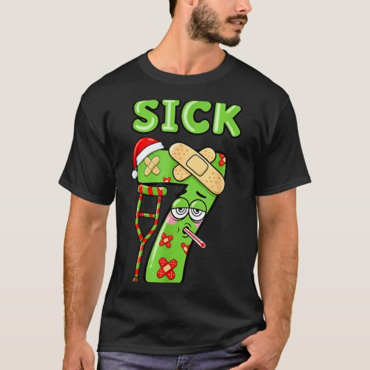 Sick Seven Meme 67 Number Santa Hat Christmas Men T-Shirt (Vorderseite)