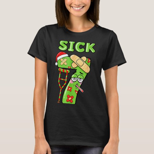 Sick Seven Meme 67 Number Santa Hat Christmas Men T-Shirt (Vorderseite)