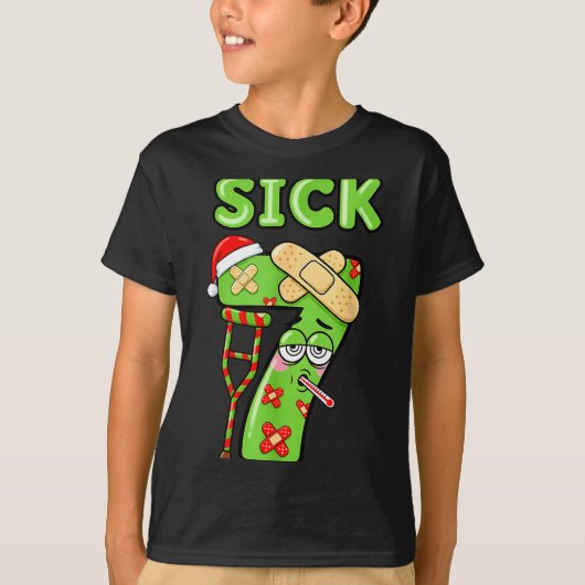 Sick Seven Meme 67 Number Santa Hat Christmas Men  T-Shirt (Vorderseite)