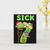 Sick Seven Meme 67 Six Seven Santa Hat Christmas P Karte (Gelbe Blume)
