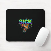 Sick Seven Meme Graffiti Drip Fun Wordplay  Mousepad (Mit Mouse)