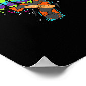 Sick Seven Meme Graffiti Drip Fun Wordplay  Poster (Ecke)