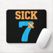 Sick Seven Meme Sechs Sieben Sick 7 Lustig Byndage Mousepad (Mit Mouse)